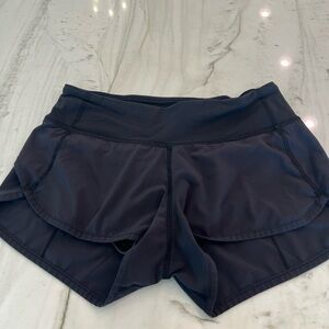 Lululemon black speed shorts